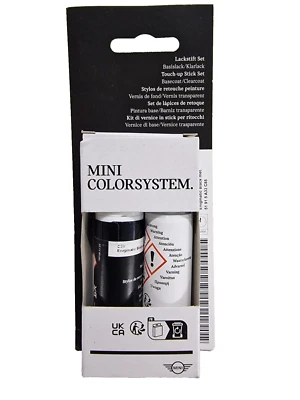 Original MINI Lackstift Set Enigmatic Black C3Y 12ml inkl. Klarlack 12ml - Bild 1 von 3