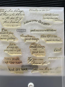Close to My Heart, CTMH, Retired Stamp Set - D1002 The Simple Things - Sayings - Picture 1 of 3