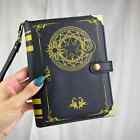 NWT Think Geek Black Magic Spell Book Billfold Wallet SOLD OUT HTF Black Yellow