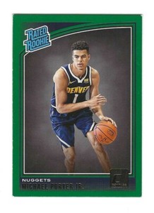 2018-19 DONRUSS GREEN FLOOD MICHAEL PORTER ROOKIE PARALLEL BASKETBALL CARD