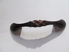 Braided Oil Rub Bronze 3" CC Kitchen Cabinet Drawer Hardware Pull Handle Screws