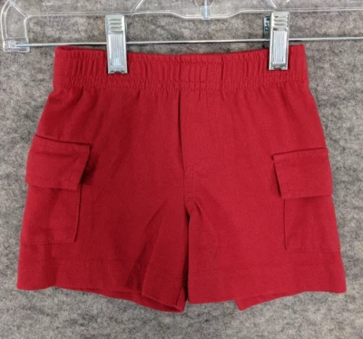 Pantalones Cortos Kelly's Niños Niños Infantes 12 Meses Rojo Tejido Carga Pull-On Elastizados Juego Foto 1 de 4