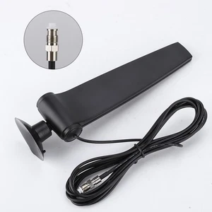 1x Black ABS High Gain Antenna 2.4G Wifi 9DB Omnidirectional Antennas NEW - Afbeelding 1 van 8