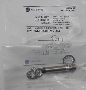 1 PIEZA Nuevo Para Allen Bradley Interruptor de Proximidad Sensor 871TM-DH4NP12-D4 - Imagen 1 de 1