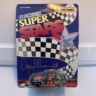 Davey Allison #28 Matchbox Racing Super Stars 1992 1/64 fundido a presión nuevo sellado Foto 1 de 4