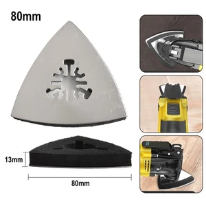 Oscillating Tool Triangular Sanding Pad Stainless Steel Polishing Disc 80mm/3 In - Picture 1 of 12