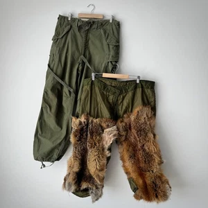 Pantalones de campo originales vintage militares años 50 ejército de Estados Unidos M51 era de la guerra de Corea con forro - Imagen 1 de 12