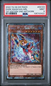 2024 YU-GI-OH! RA03-QUARTER CENTURY BONANZA #EN123 DARK MAGICIAN GIRL PSA 9 - Picture 1 of 2