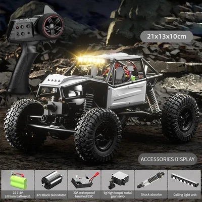 1/18 RC Climbing Car 4*4 Off Road Vehicle RTR Rock Crawler C8808 Brushed Motor - Image 1 of 4