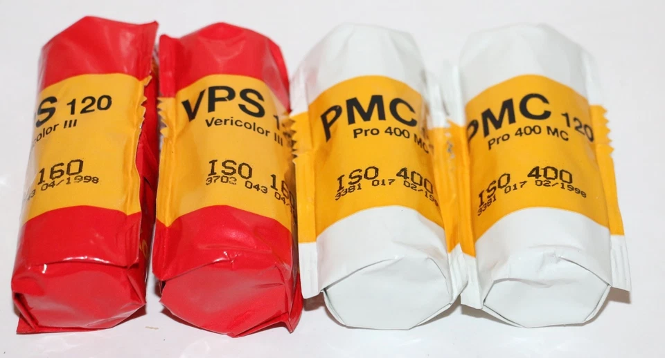 Kodak 120 Film Sealed VPS 120 Vericolor III & PMC 120 Pro 400 Out Dated 2 Each - Image 1 of 1