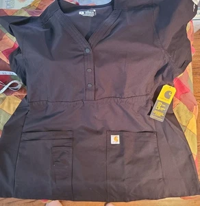Carhartt Force Cross-Flex Utility Scrubs Woman’s MATERNITY Size Medium NWT Black - Bild 1 von 15