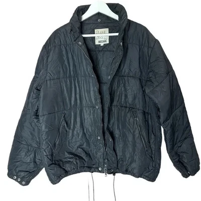 Chaqueta Abrigo MOSCHINO BARATO Y CHIC Vintage Negro Puffer Talla Grande Foto 1 de 4
