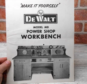 Dewalt DW 102 Make It Yourself Model MB Power Shop Workbench Plans VTG - Picture 1 of 4