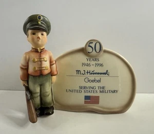 Targa Goebel MJ Hummel 726 "Soldier Boy" militare USA numerata 50 anni limitata - Foto 1 di 12