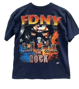 FDNY Youth T-Shirt In Memory Prob. FF Jamel Sears #13389Class 02-08 The Rock#Z58 - Picture 1 of 10