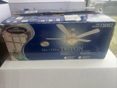 Harbor Breeze White CALERA 52" White Finish Ceiling Fan - Image 1 of 4