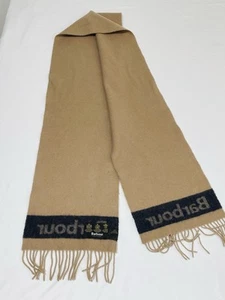 Babour Scarf 100% Lambswool Unisex Brown 6’ Long Stylish Warm - Picture 1 of 4