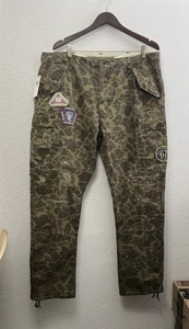 POLO Ralph Lauren Climbing Club Camo Utility Cargo Pants Mens 38x32 Patchwork - Picture 1 of 15