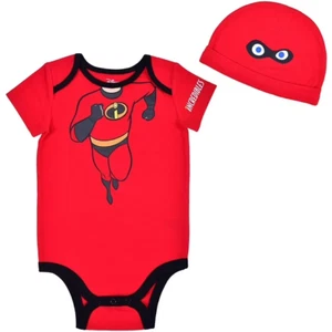Disney Baby The Incredibles Bodysuit Romper & Hat Set Size 9M Costume NWT - Picture 1 of 11