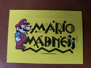 SUPER MARIO BROS 1989 TOPPS STICKER TIP CARD #21 MINT NINTENDO MARIO MADNESS - Picture 1 of 2