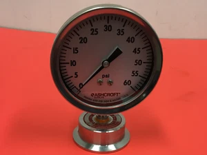 ASHCROFT - Type 320 - 0-60 psig - Pressure Gauge  - Picture 1 of 4