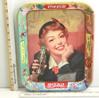 Antique 1950s Coca-Cola Coke Metal Serving Tray Lithographic 10 5/8" x 13 1/4"  