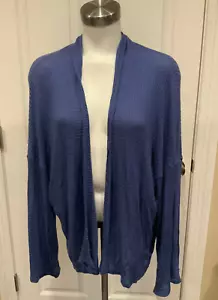 Cardigan aperto davanti in maglia waffle blu Sunday in Brooklyn, taglia media - Foto 1 di 8