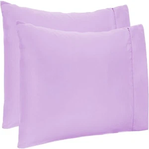 2 PCs Pillow Case Set 1000 TC Egyptian Cotton - Select Color & Size - Picture 1 of 44