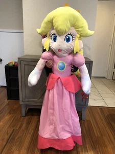 Official Nintendo Super Mario Bros Princess Peach 48 inch / 4 ft JUMBO Plush New - Picture 1 of 5