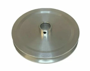 A section vee pulley 5" diameter 20mm bore new style solid aluminium v pulley - Picture 1 of 2