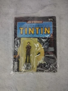 Adventures of TinTin Sakharine Chess Collection Magazine 5 & Figure Piece - Picture 1 of 12