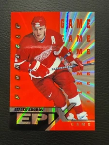 1997-98 Pinnacle Ice Hockey Sergei Fedorov Epix Game Orange - Picture 1 of 2