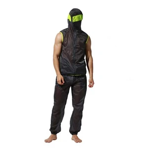 Herren Transluzent Reise Kleidung Hose Ärmellos Mantel Sonne UV Schutz Set - Bild 1 von 14