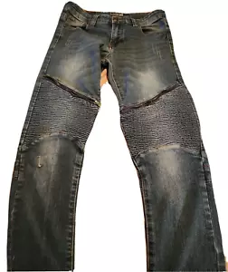 CJ Black Premium Herren Skinny Flex Distressed Jeans helle Waschung blau Größe 30 x 30 - Bild 1 von 14