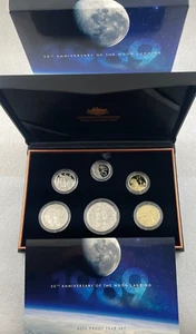 2019 RAM 6 Coin Proof Set 50th Anniversary of the Moon Landing - Very Nice! - Picture 1 of 6