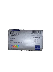 360 Pezzi Cristalli Swarovski Strass 2610 Hotfix Cristallo (001) MM 6,0 X 4,0 - Foto 1 di 6