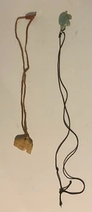 Necklace 2 in lot jade turtle and stone fish - Picture 1 of 3