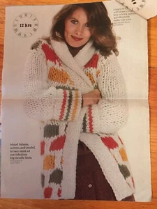 Vintage 1978 Bulky Sweaters, Cap, Vest -Good Housekeeping Knit/ Crochet Patterns - Picture 1 of 4