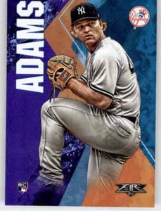 2019 Fire Purple Foil Chance Adams #d /99 Rookie RC Parallel Refractor Yankees - Picture 1 of 2