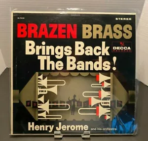 •Henry Jerome & His Orchestra * Brazen Brass Brings Back The Bands! * Vinyl LP - Picture 1 of 5