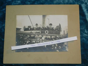 EO Photo BAPTEME DU BATEAU SS DENISE BASSIN SAINT PIERRE A CAEN  BOUET ARMATEUR  - Bild 1 von 3