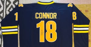 Kyle Connor Signed Autograph Michigan Wolverines NCAA Hockey Jersey NHL Jets USA - Picture 1 of 4