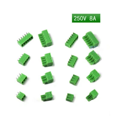 Plug Crimps PCB Screw Connector 2 3 4 6 8 10PKF15EDG 3.81mm Female Male Cable - Image 1 of 4