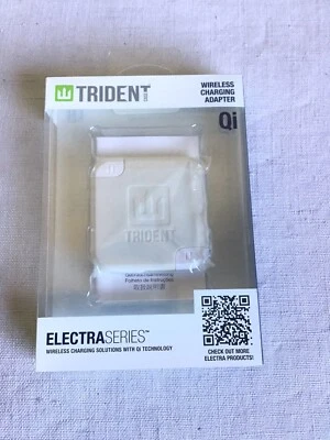 Nuevo Adaptador de Carga Inalámbrico Qi Serie Electra Estuche Tridente Blanco Caja Abierta Foto 1 de 2