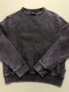 Vans Sweatshirt Boy's Medium New Fire in Your Heart Purple Haze Pullover Crew - Picture 1 of 5