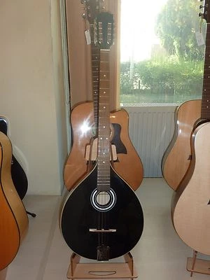 Black Irish Bouzouki, made in Romania by Hora, solid wood - Image 1 of 4