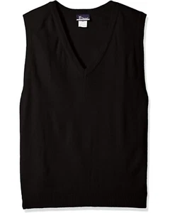 Classroom School Uniforms L72228 Unisex Black V-Neck Sweater Vest Plus Size 2XL - Picture 1 of 3