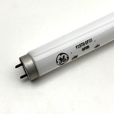 (2-Pack) GE F15T8/SP35 Fluorescent 15W 18" Lamp Light Bulb 3500K Made in USA - Image 1 of 4