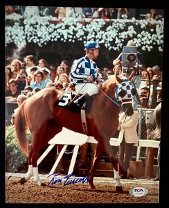 Ron Turcotte signed 8x10 photo Psa/Dna COA Secretariat Horse Racing ***Bonus*** - Picture 1 of 3