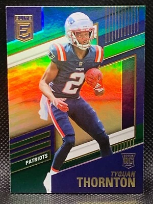2022 Panini Donruss Elite Tyquan Thornton Rookie Green - New England Patriots - Image 1 of 2